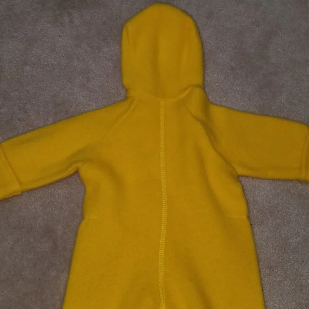 VTG Disney Winnie Pooh Yellow Hooded Sleeper Sears Roebuck & Co Small 15-20 lbs